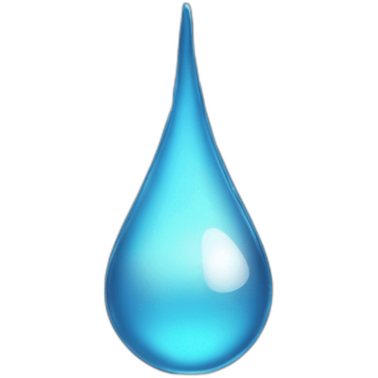 a droplet with the 'turned down for what' glass emoji