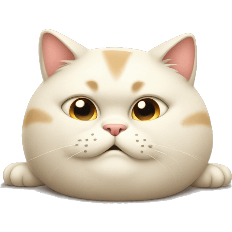 fat lazy cat emoji