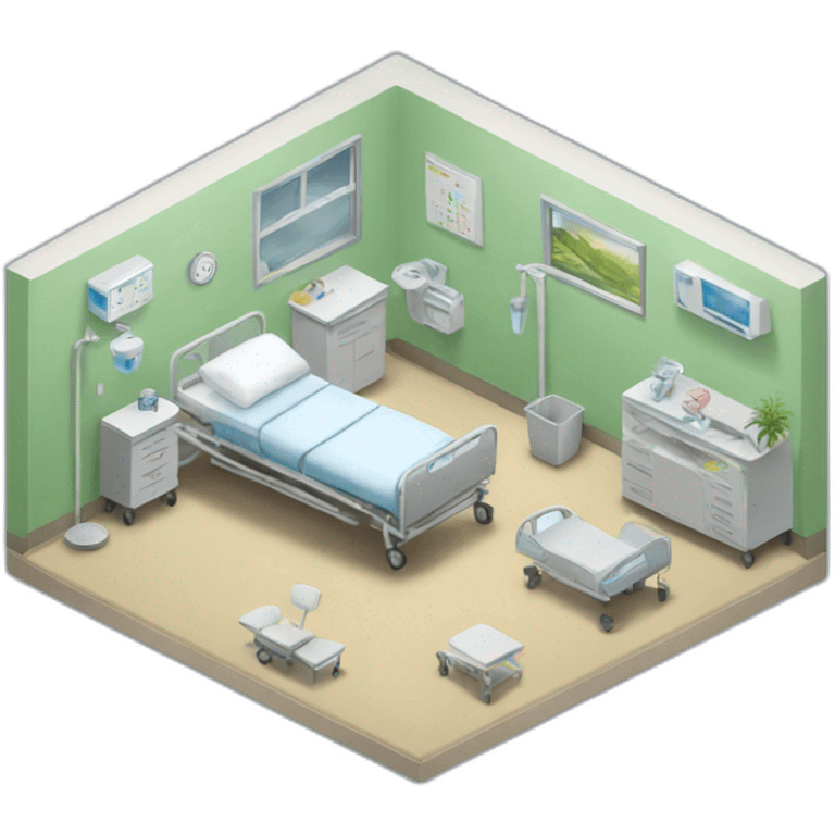 hospital room emoji