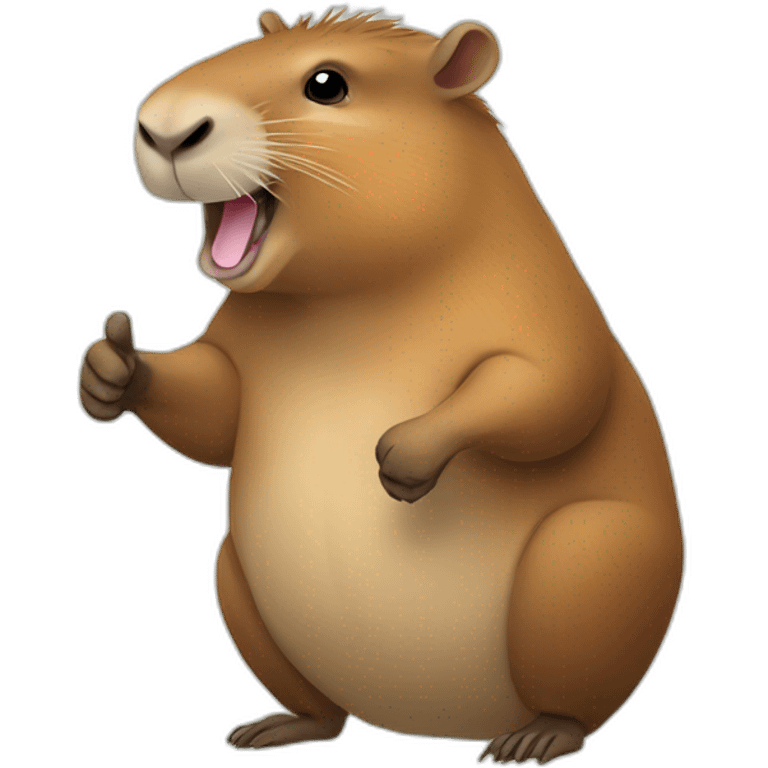 CAPYBARA with thumbs up emoji