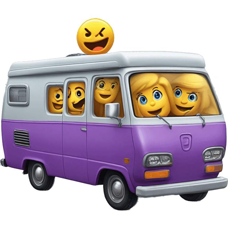 very expensive but haunted horror dream rv camper for Scooby Doo and the kids in the gang and Barbie while it’s cold and snowing hard outside. Spare Tire with cover attached to front of the vehicle like the Scooby van’s  emoji