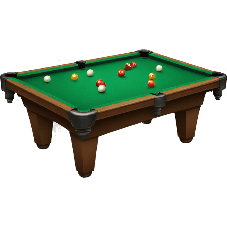 Billard table with balls on top emoji