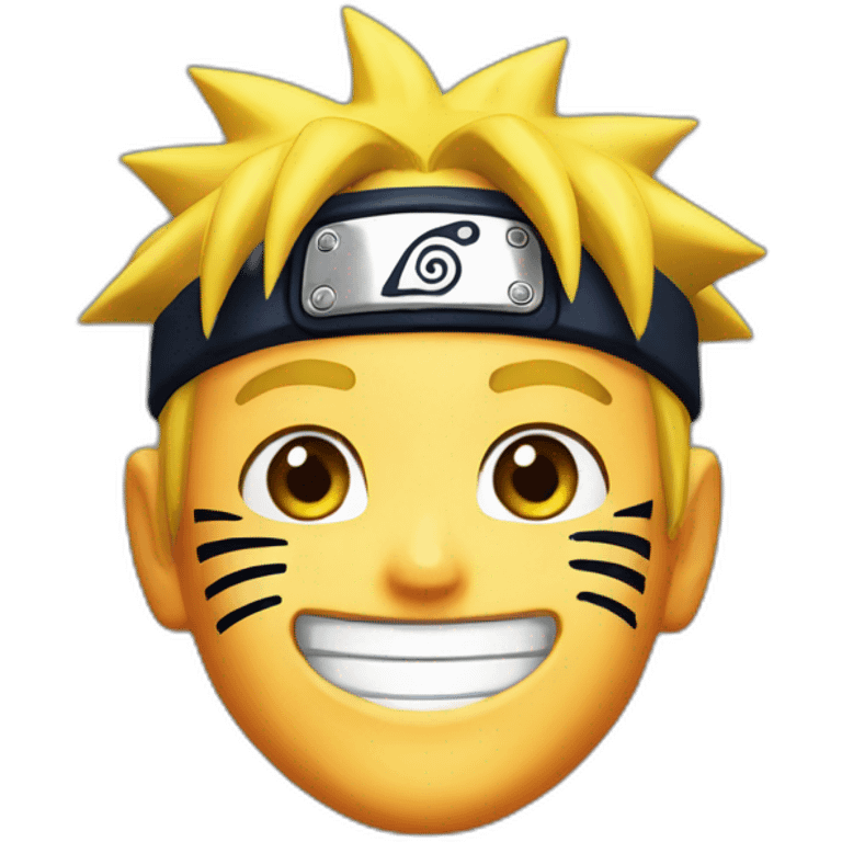 Naruto uzumaki happy emoji