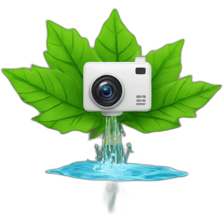 security-ptz-camera-and-small-leaf-floating-on-water-block emoji