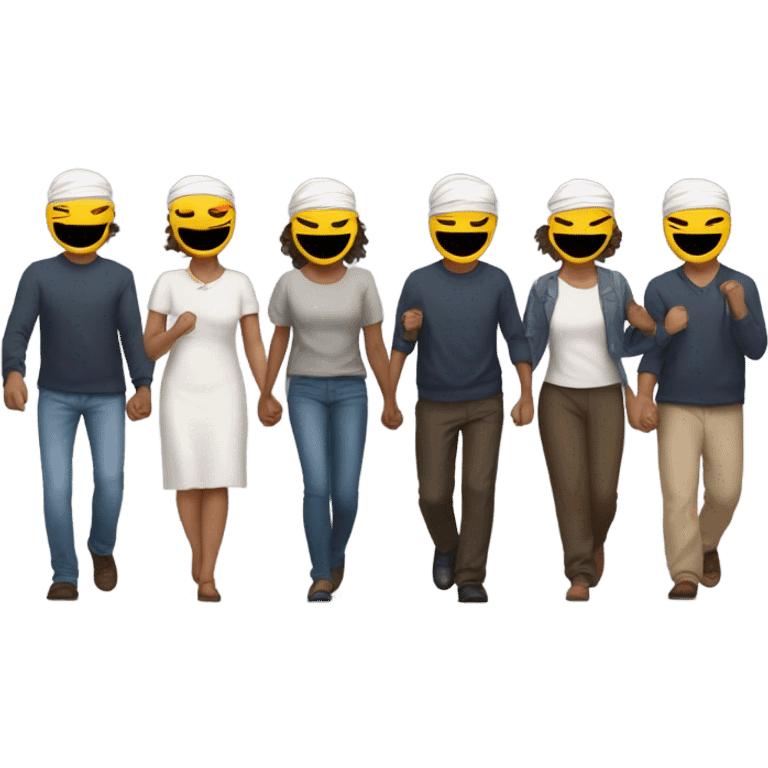 The blind leading the blind emoji