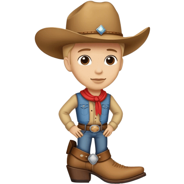 Cowboy boots with hat emoji