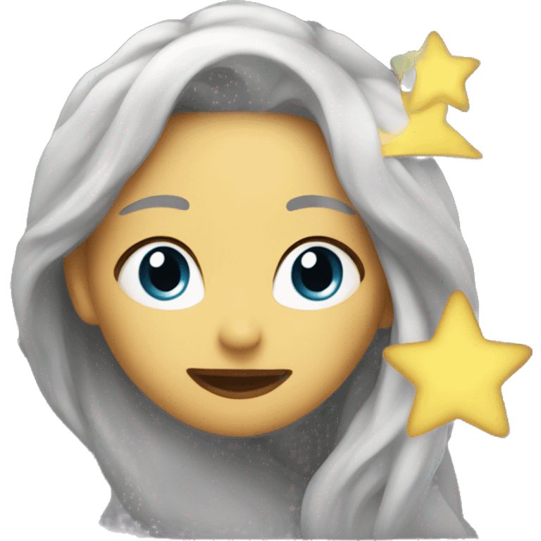 Luna y estrellas  emoji