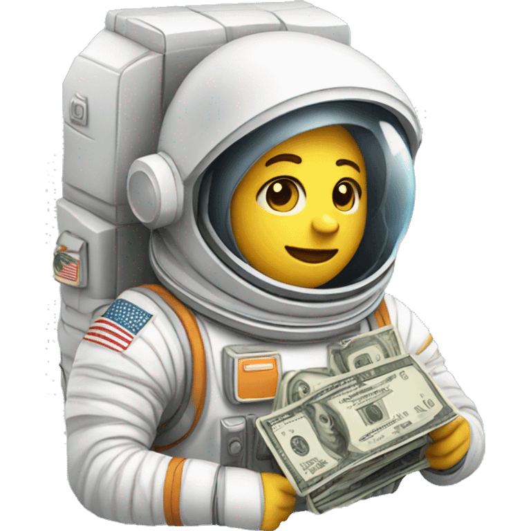 astronauta con dinero  emoji