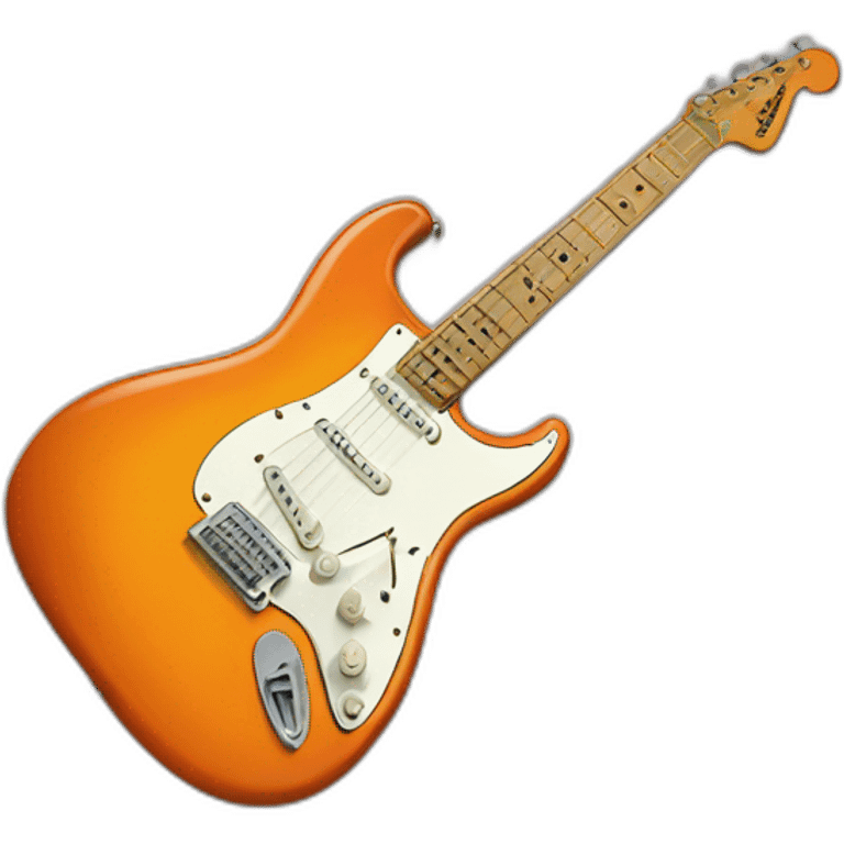 Orange Fender Stratocaster emoji