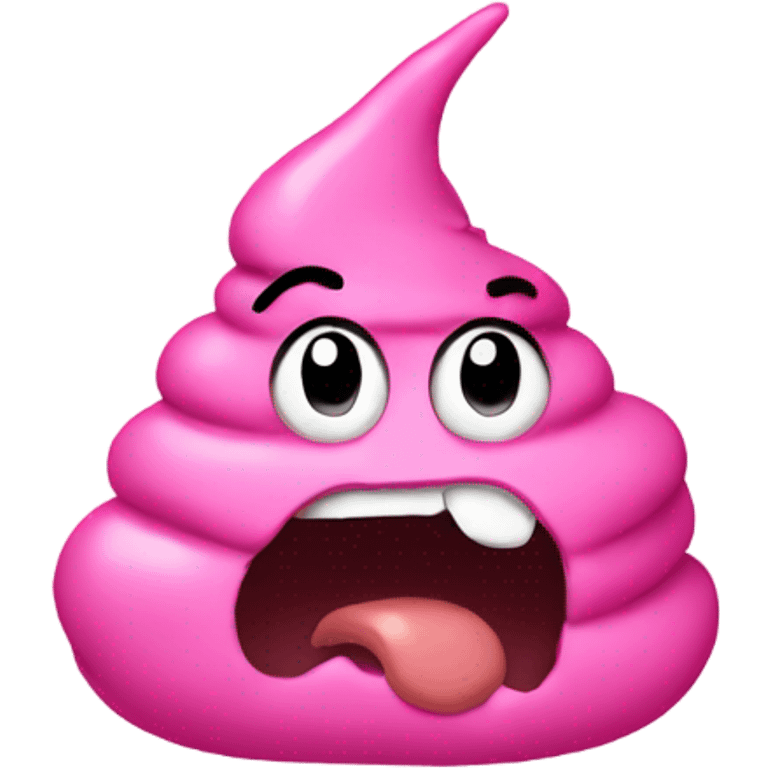 Pink poop emoji