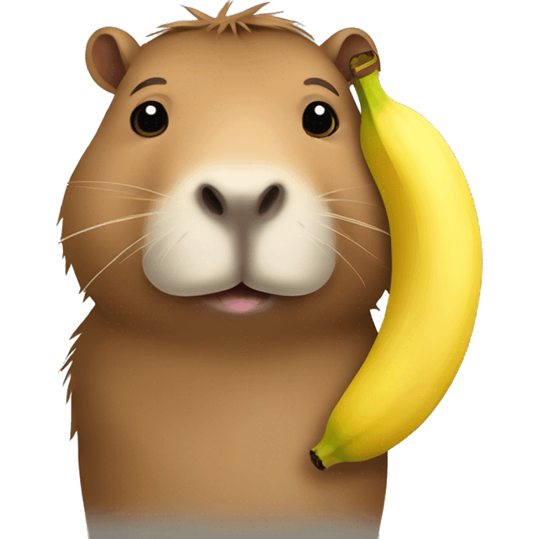 capybara with a banana  emoji