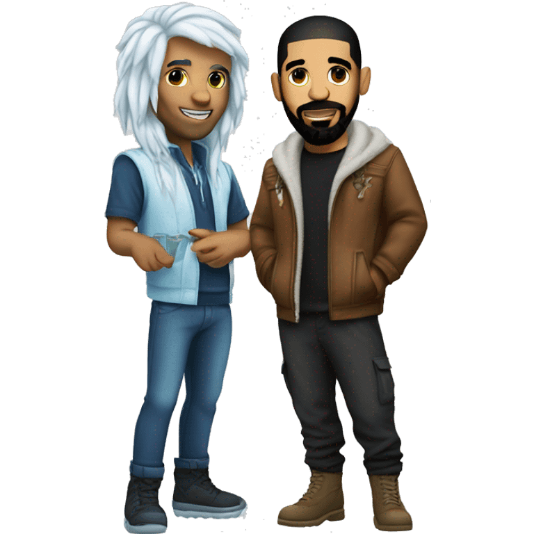 Drake and Ice Spice emoji