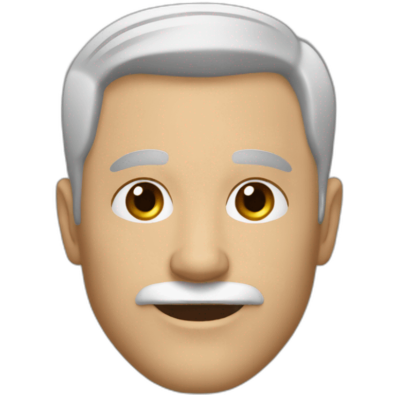 56 year old white male that is clean shave with short brown hair emoji