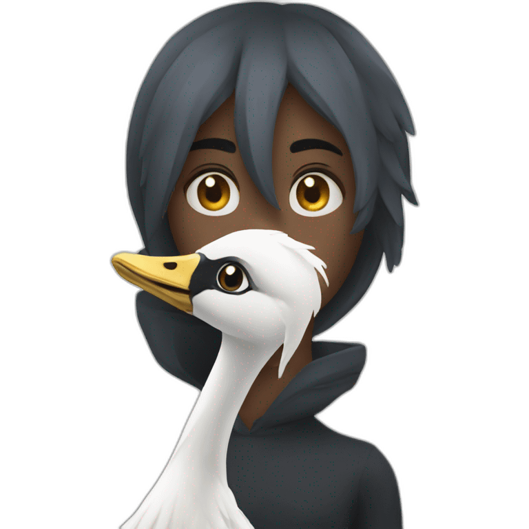 Cisne negro emoji