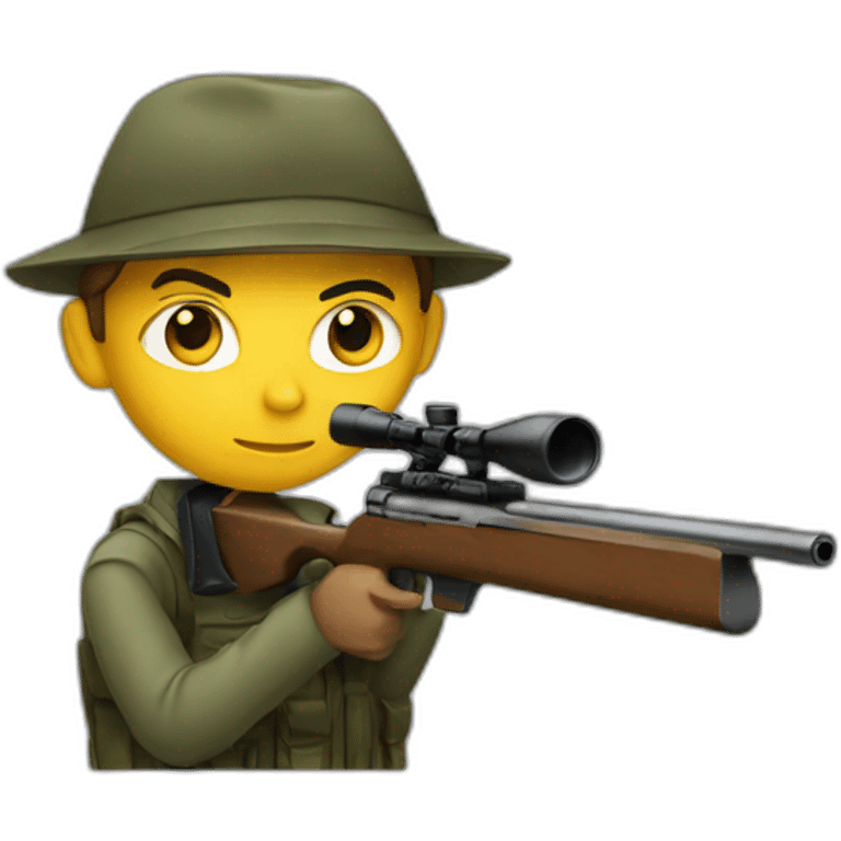 Sniper aiming  emoji