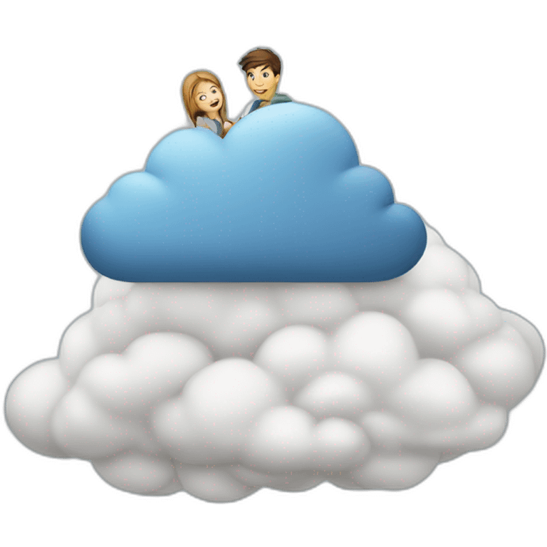 Collège sur nuage emoji