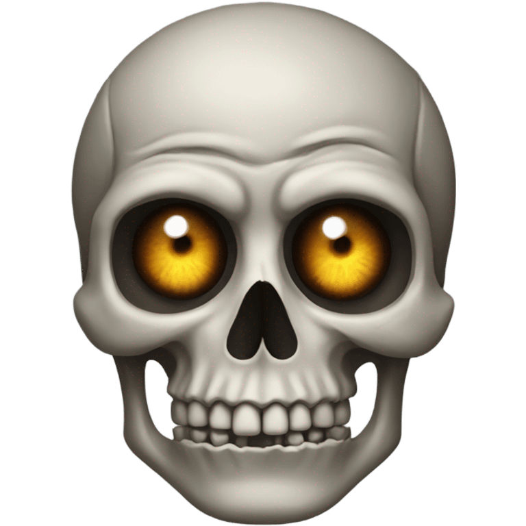 Skull with code eyes emoji