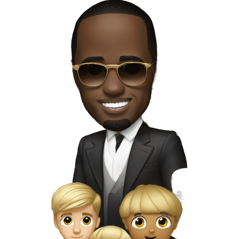 p diddy with justin bieber emoji