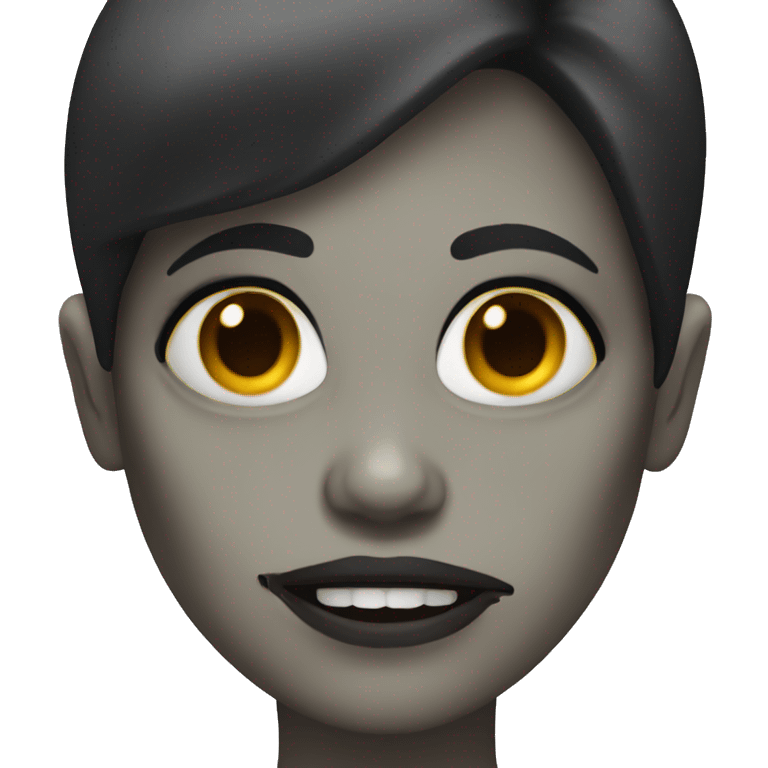 zombie woman with dark hair emoji