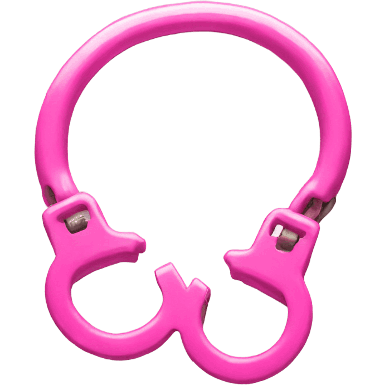 pink handcuffs emoji