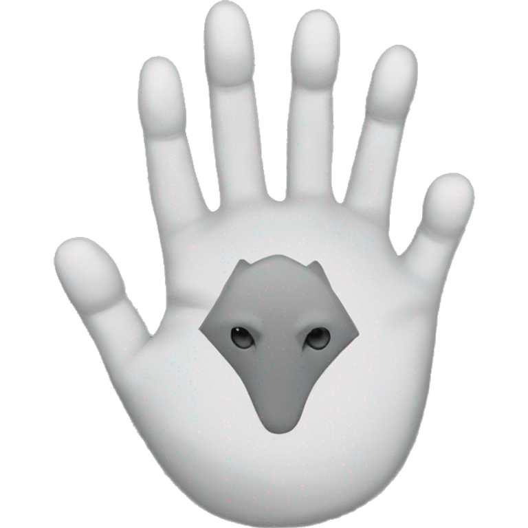 wolf hand symbol emoji