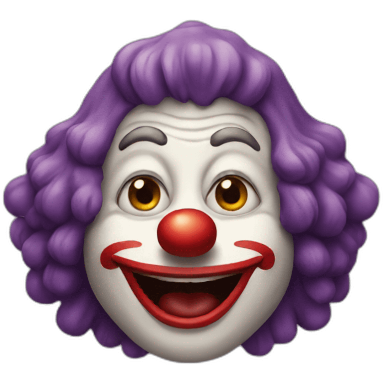 Singe clown emoji