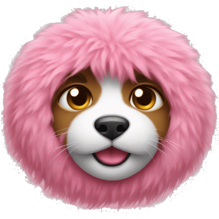 Pink fur emoji