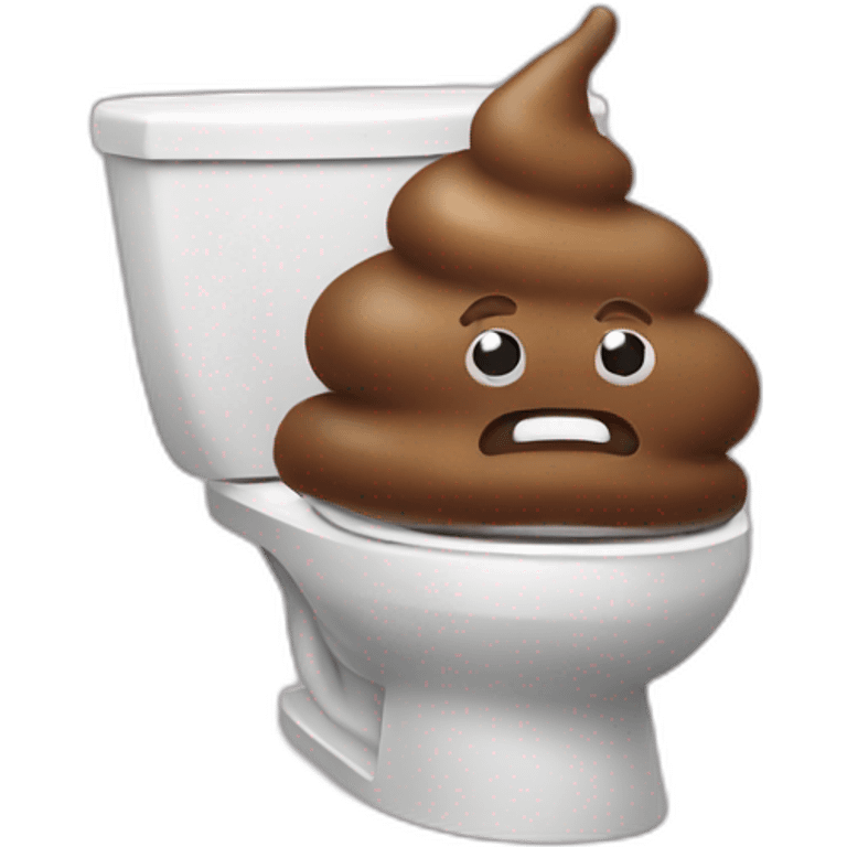 Poop toilet emoji