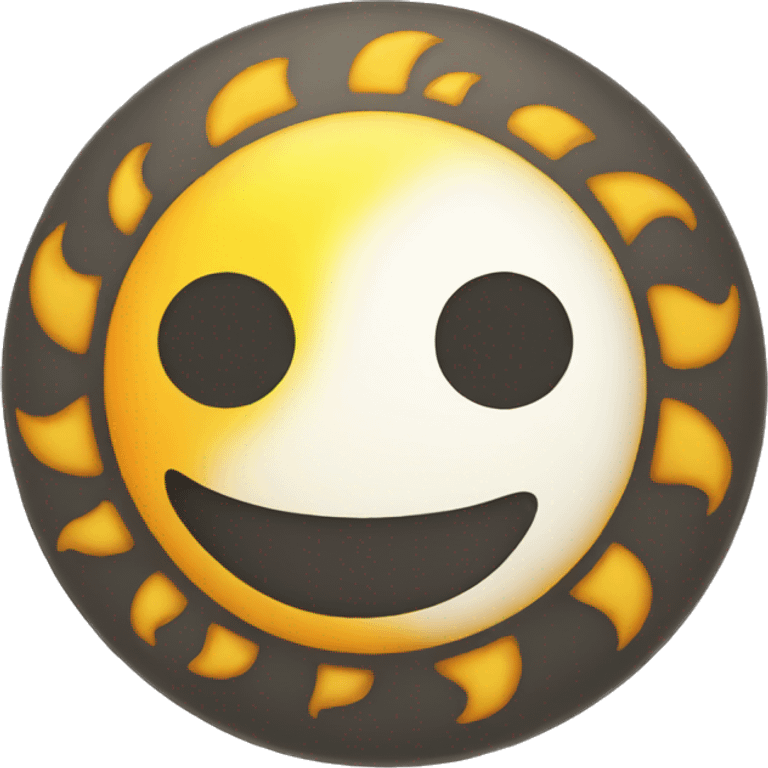 sun no-face emoji