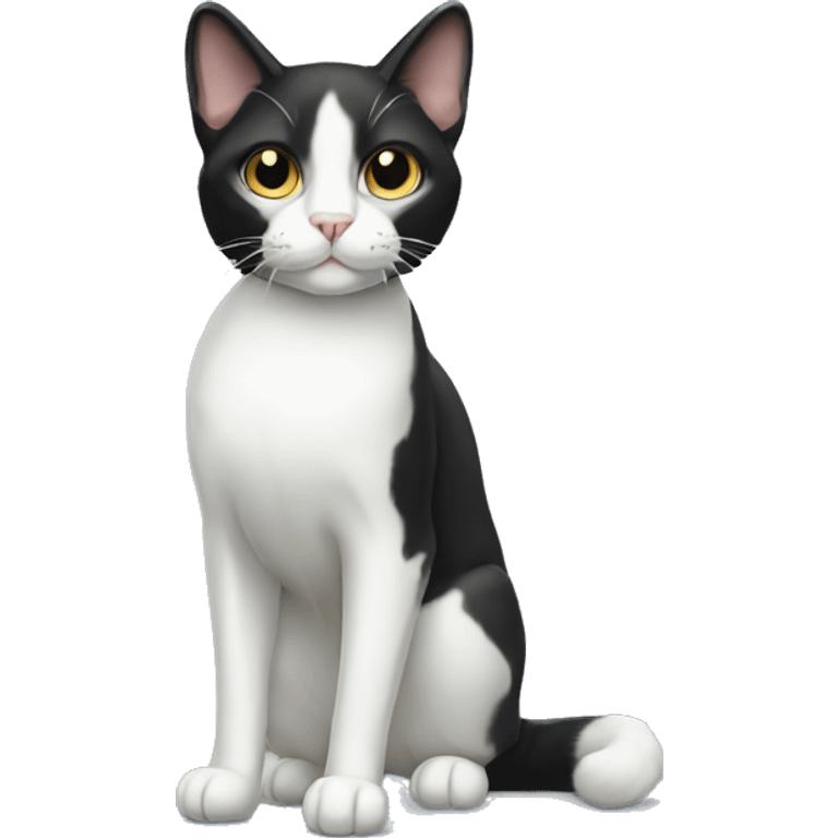 Tuxedo Cat Breed Full Body emoji