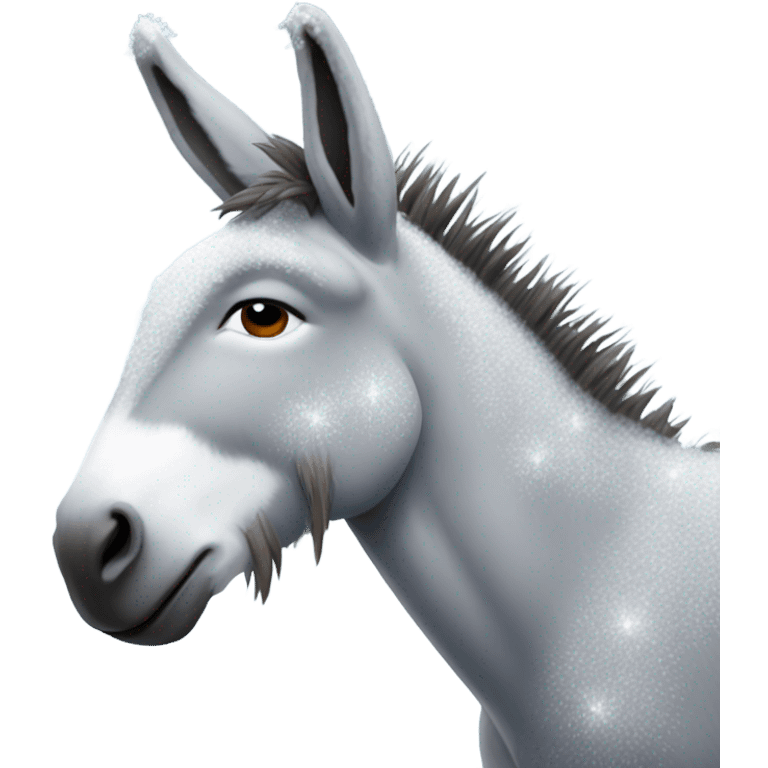 Ice cold donkey emoji