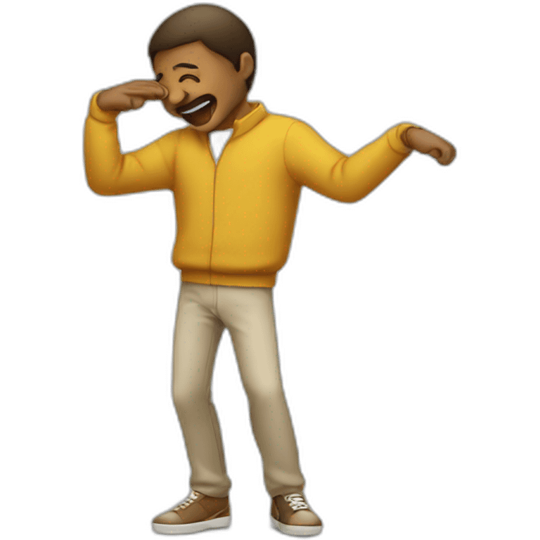 homme qui dab emoji