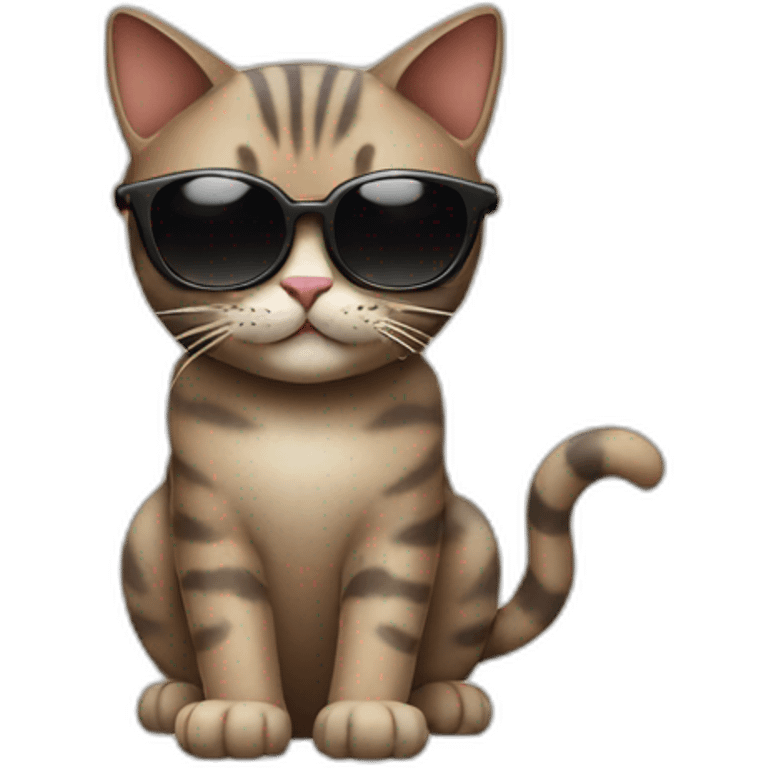 Cat with sunglasses emoji