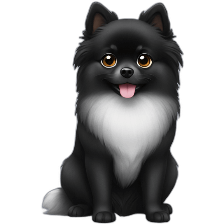 madison the black pomeranian emoji