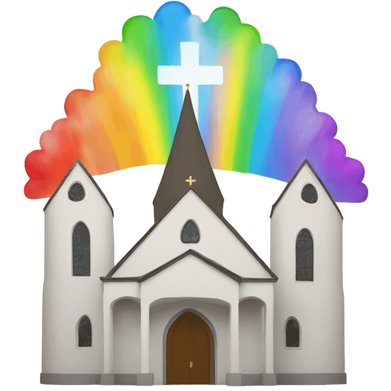 Rainbow church emoji