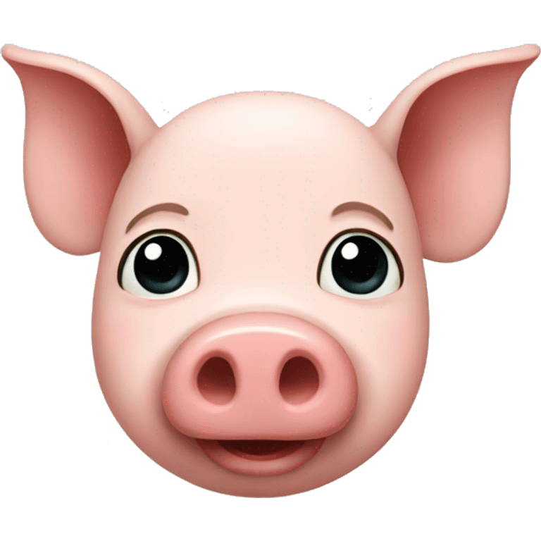 Bald pig emoji