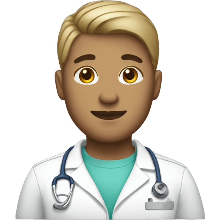 Big male nurse with short hair emoji