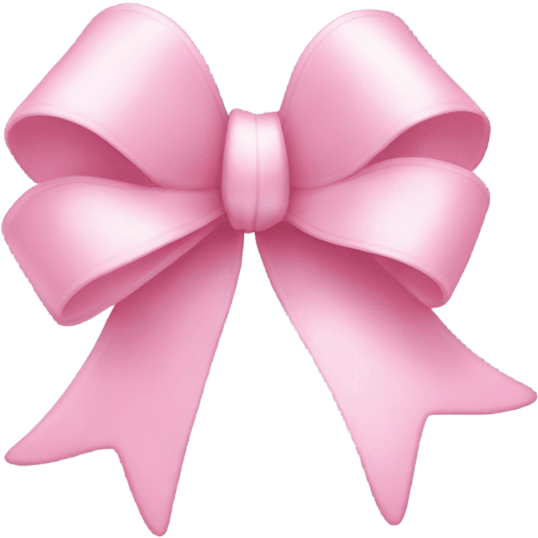 Pastel Pink bow emoji