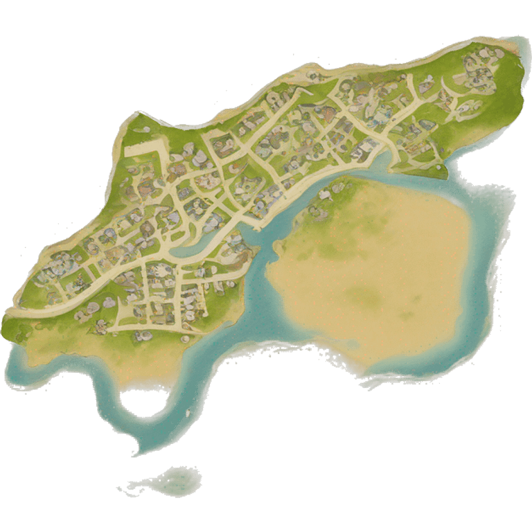 Outline of Nantucket Island, Massachusetts  emoji