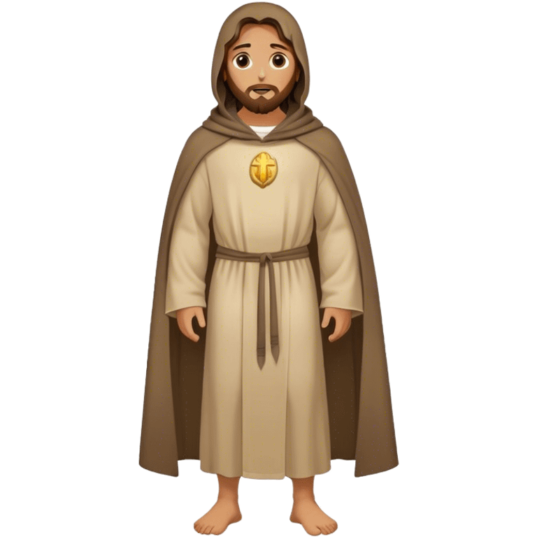 jesus christ in a cloak and hoodie fullbody emoji