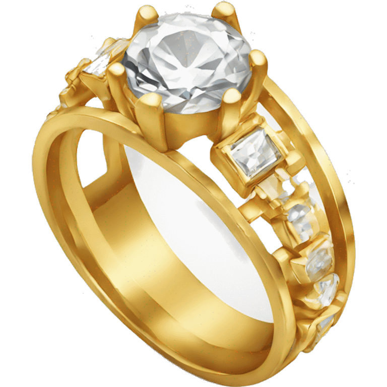 gold engagement ring emoji