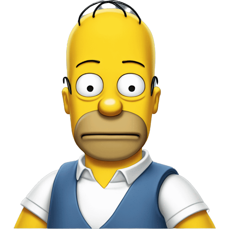 homer Simpson saying "do'h!" emoji