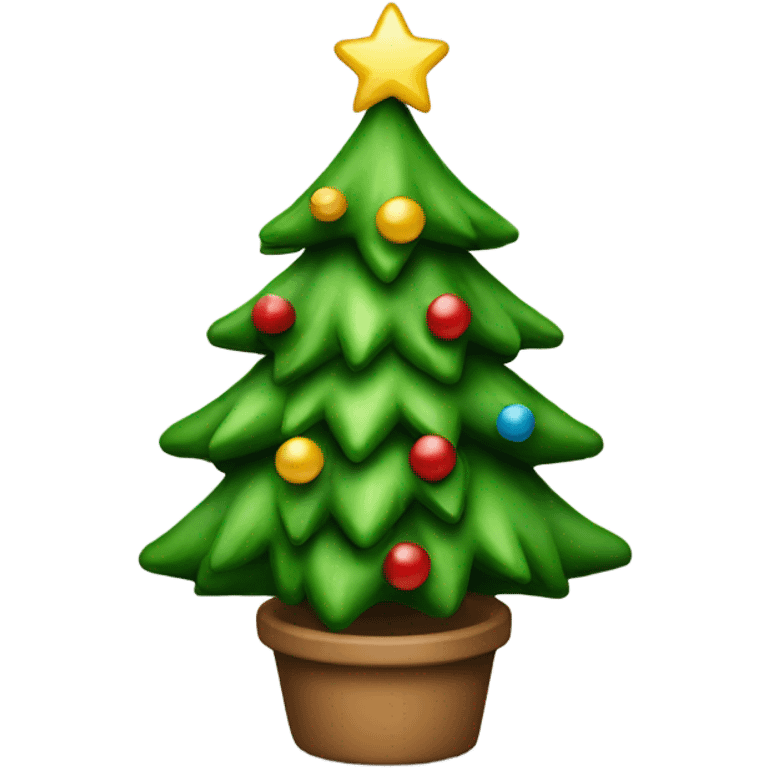 Classic mini Christmas tree emoji