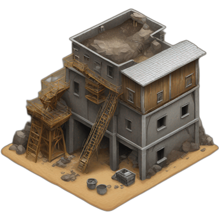 mine shaft/Mining Building house emoji