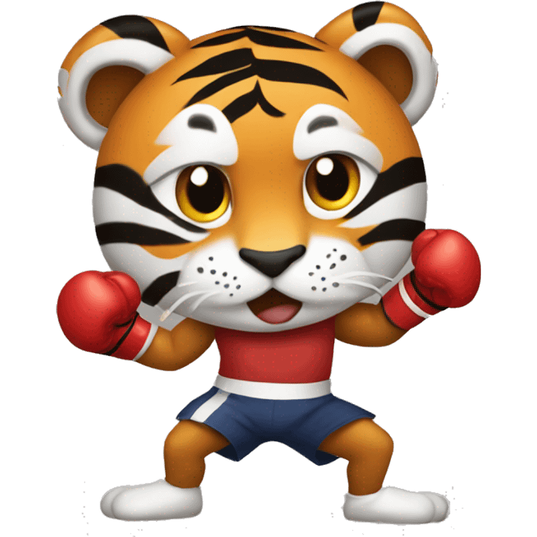 Tiger boxing emoji