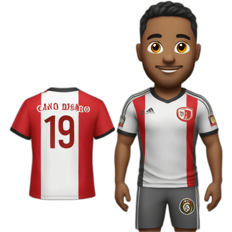 german cano com a camisa do internacional emoji