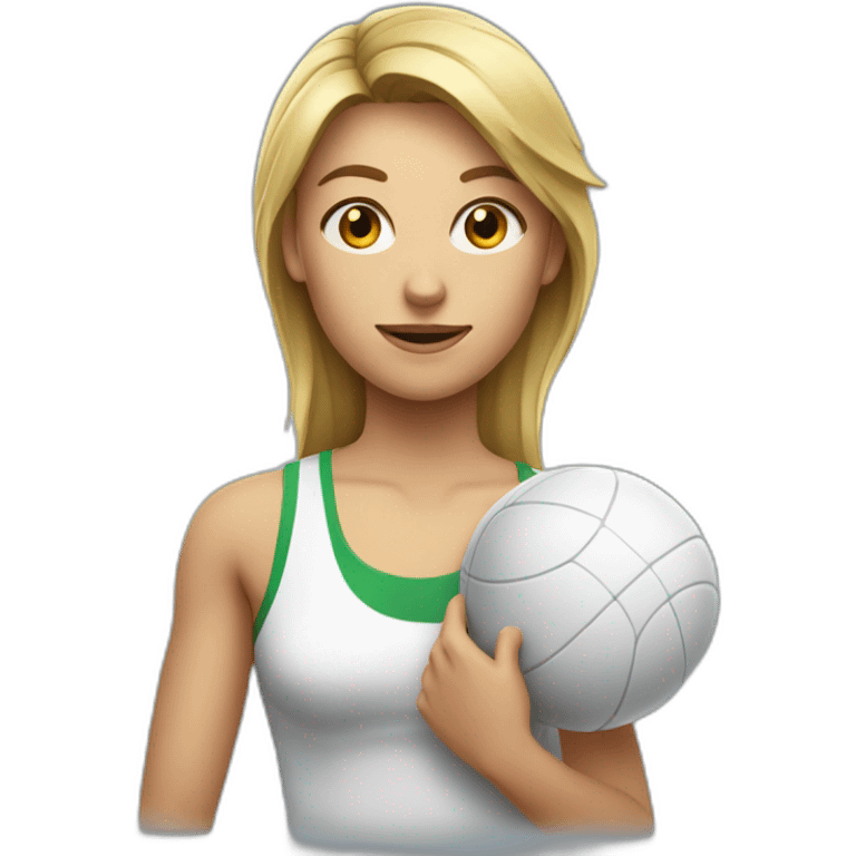 Une fille avec un débardeur qui fait du sport emoji