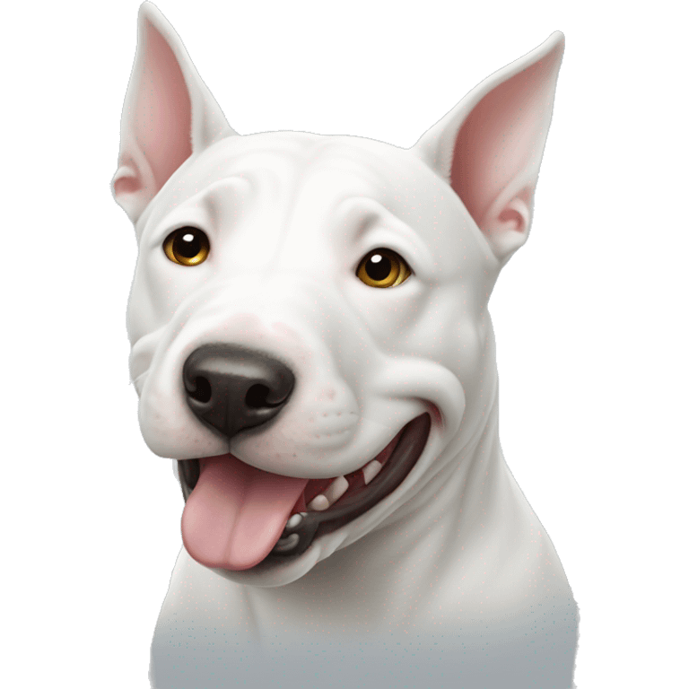 White bull terrier  emoji