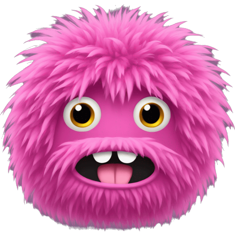 pink hairy monster emoji