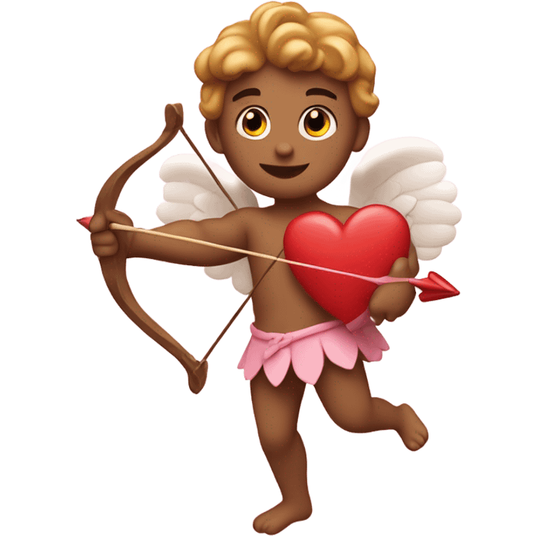 Cupid holding his heart bow emoji